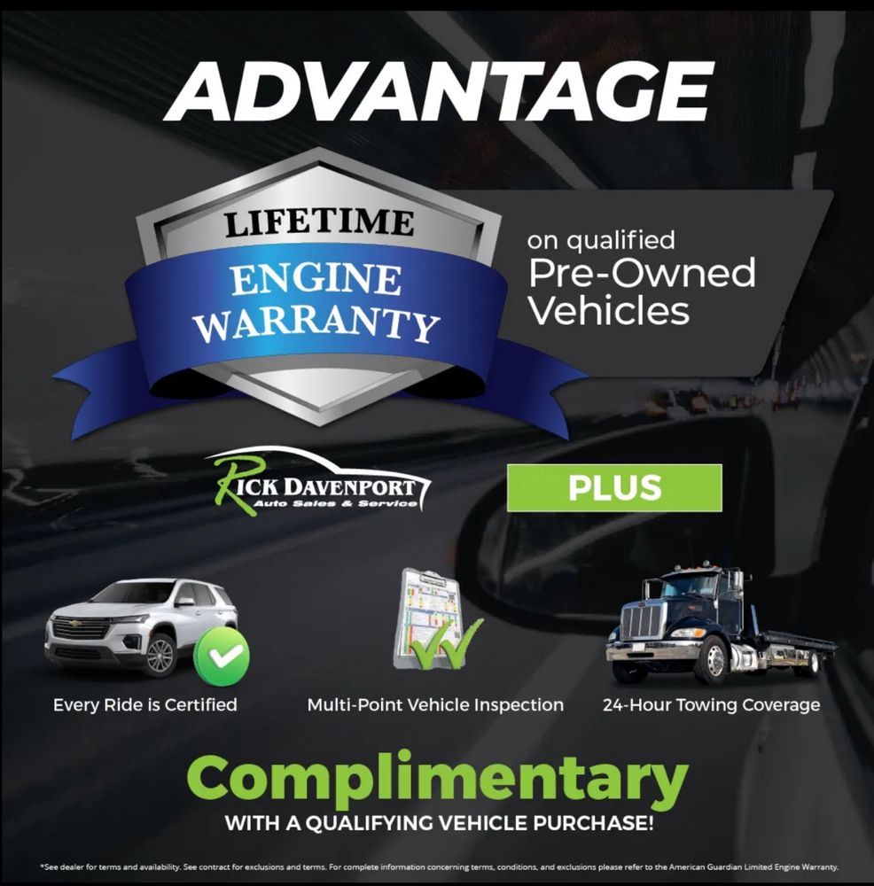 Receive a Lifetime Engine Warranty When You Buy with Knight Ford