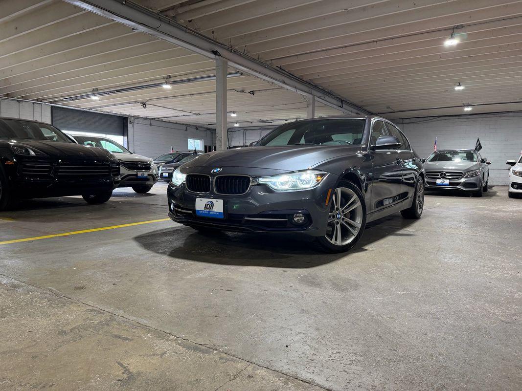 Gray 2016 BMW 3 Series Sedan All-Wheel Drive 8-Speed Automatic
