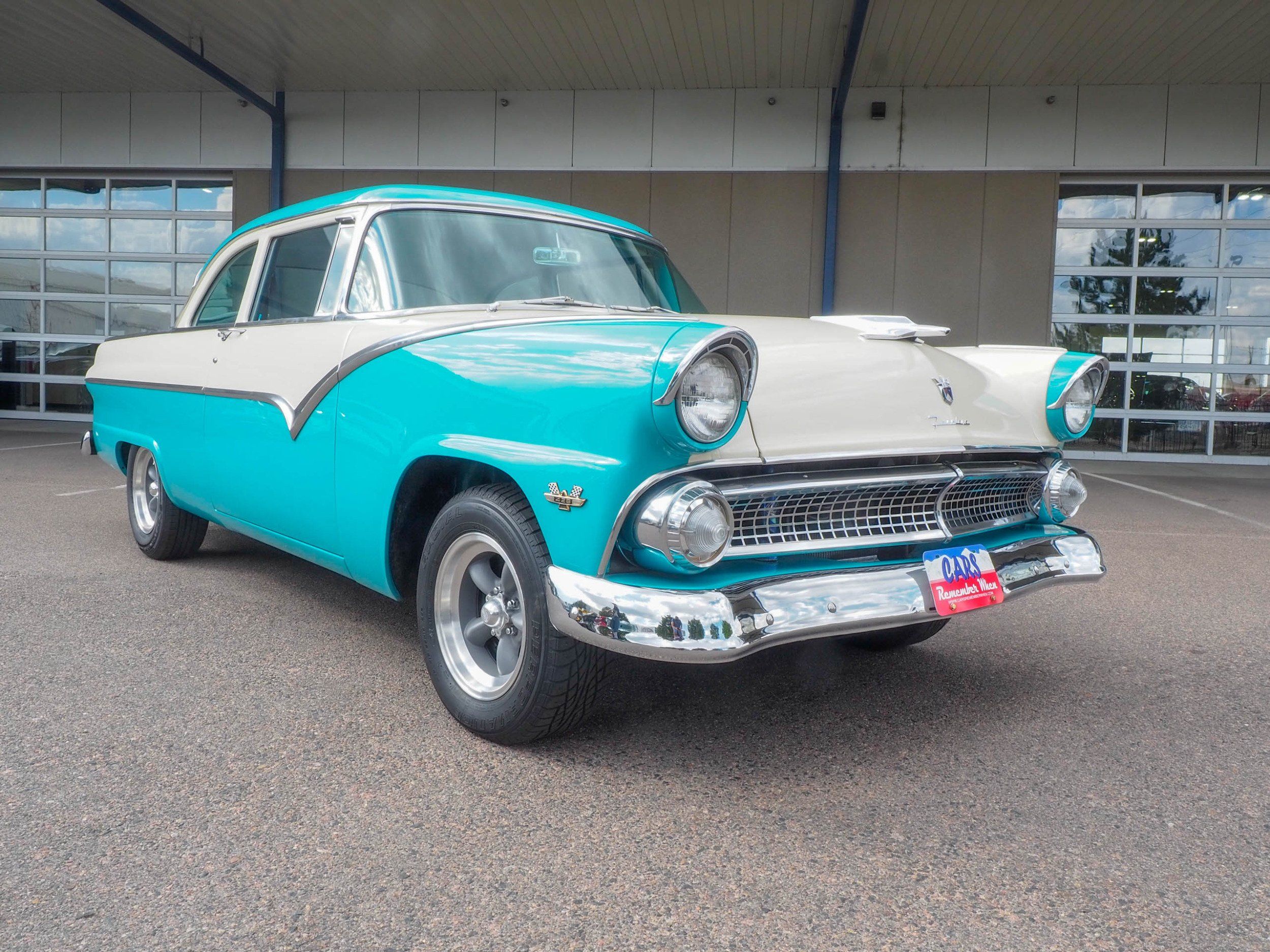 1955 Ford Fairlane Teal Coupe