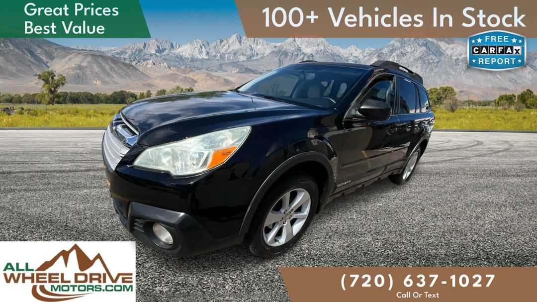 Black 2014 Subaru Outback 2.5i Premium Wagon All-Wheel Drive 6-Speed CVT