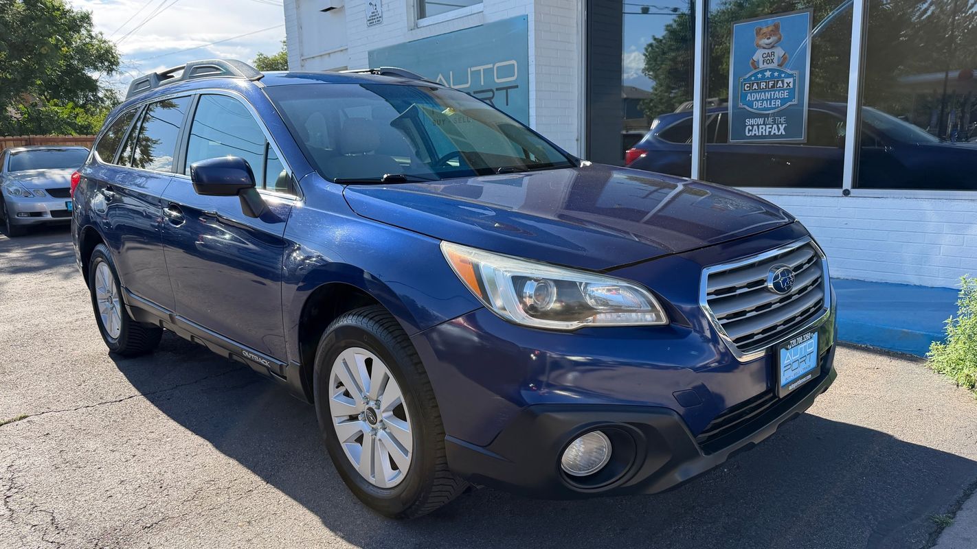Blue 2015 Subaru Outback Wagon All-Wheel Drive 6-Speed CVT