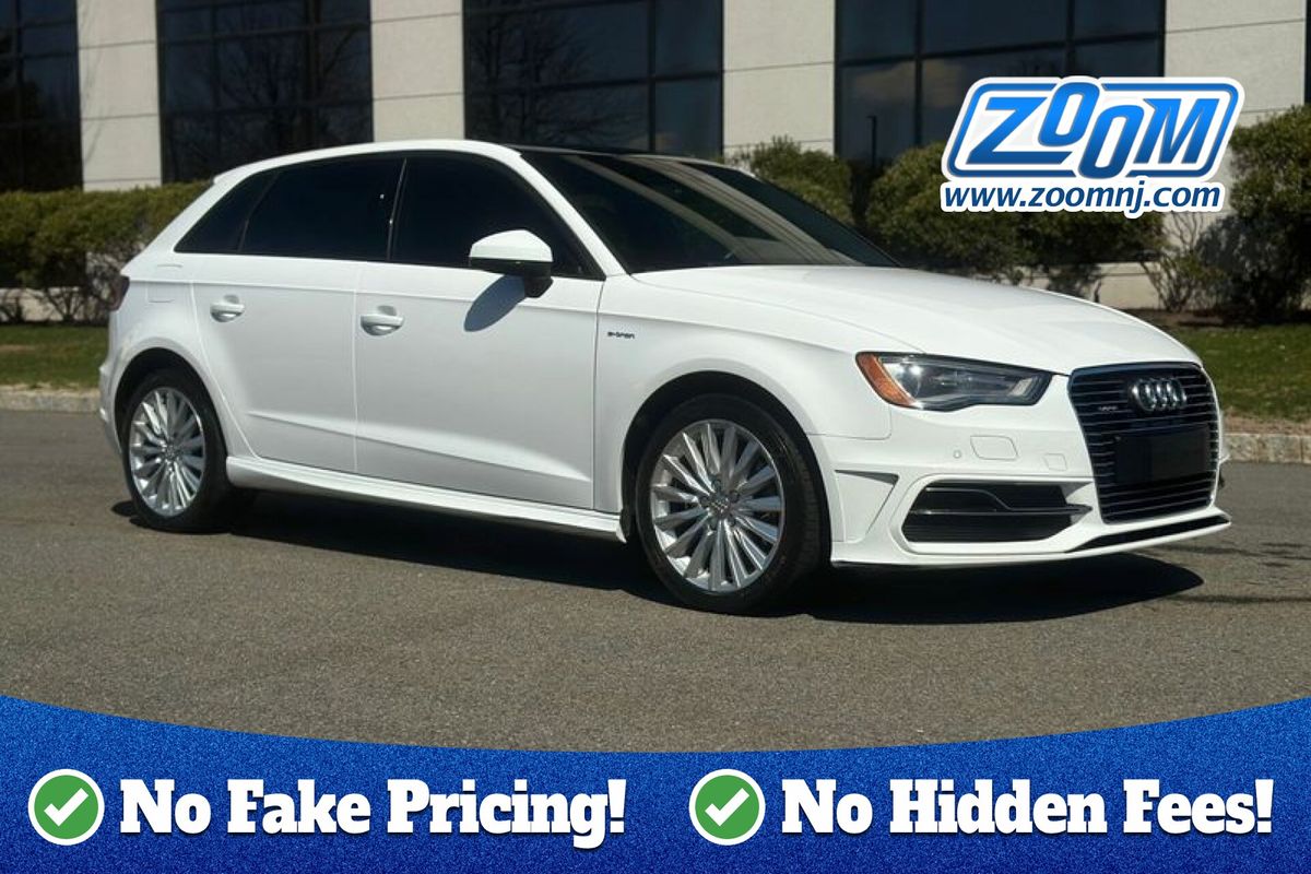 White 2016 Audi A3 Sportback e-tron 1.4T Premium FWD Wagon Front-Wheel Drive 6-Speed Automatic