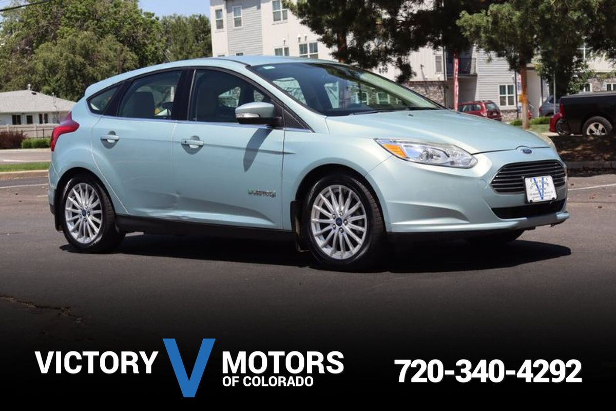 Blue 2014 Ford Focus Electric Hatchback Front-Wheel Drive Automatic