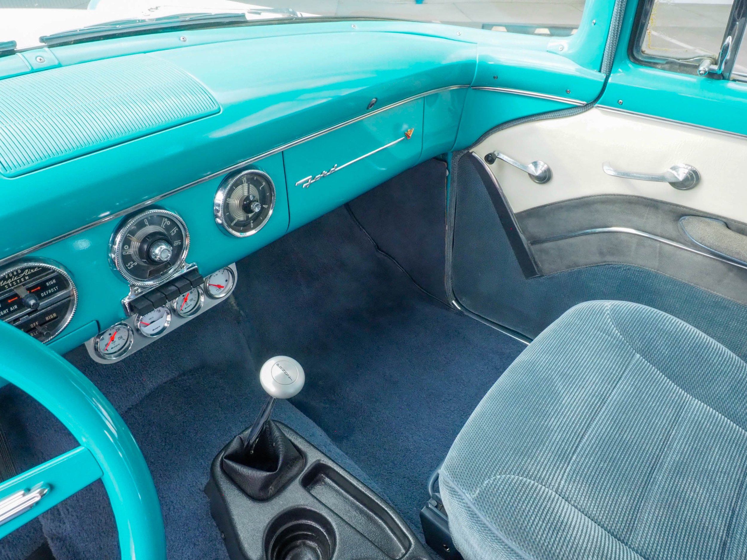 1955 Ford Fairlane Teal Coupe
