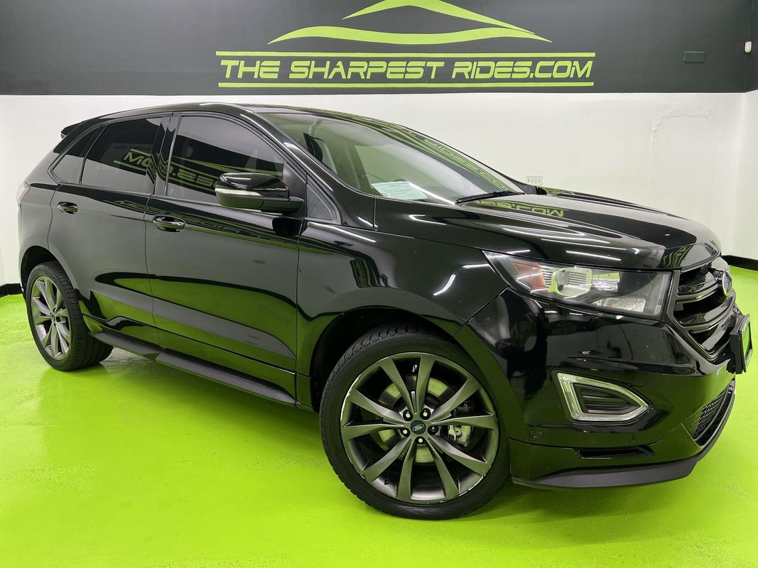 Black 2016 Ford Edge Sport AWD SUV / Crossover All-Wheel Drive Automatic