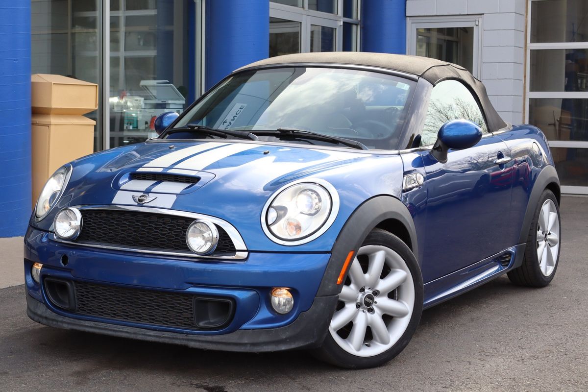 Blue 2012 MINI Roadster S FWD Convertible Front-Wheel Drive 6-Speed Manual