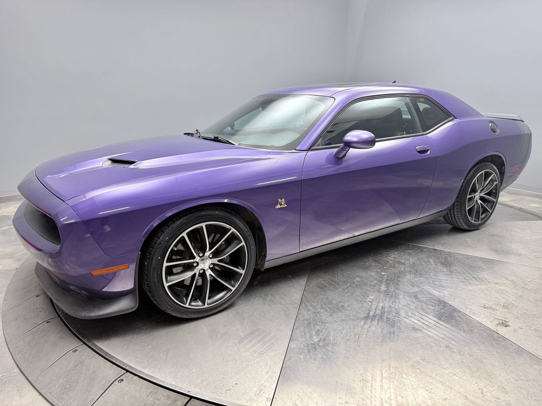 Purple 2016 Dodge Challenger R/T Scat Pack RWD Coupe Rear-Wheel Drive 8-Speed Automatic
