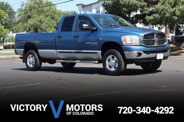 Blue 2006 Dodge RAM 2500 Pickup Truck Four-Wheel Drive 6-Speed Manual