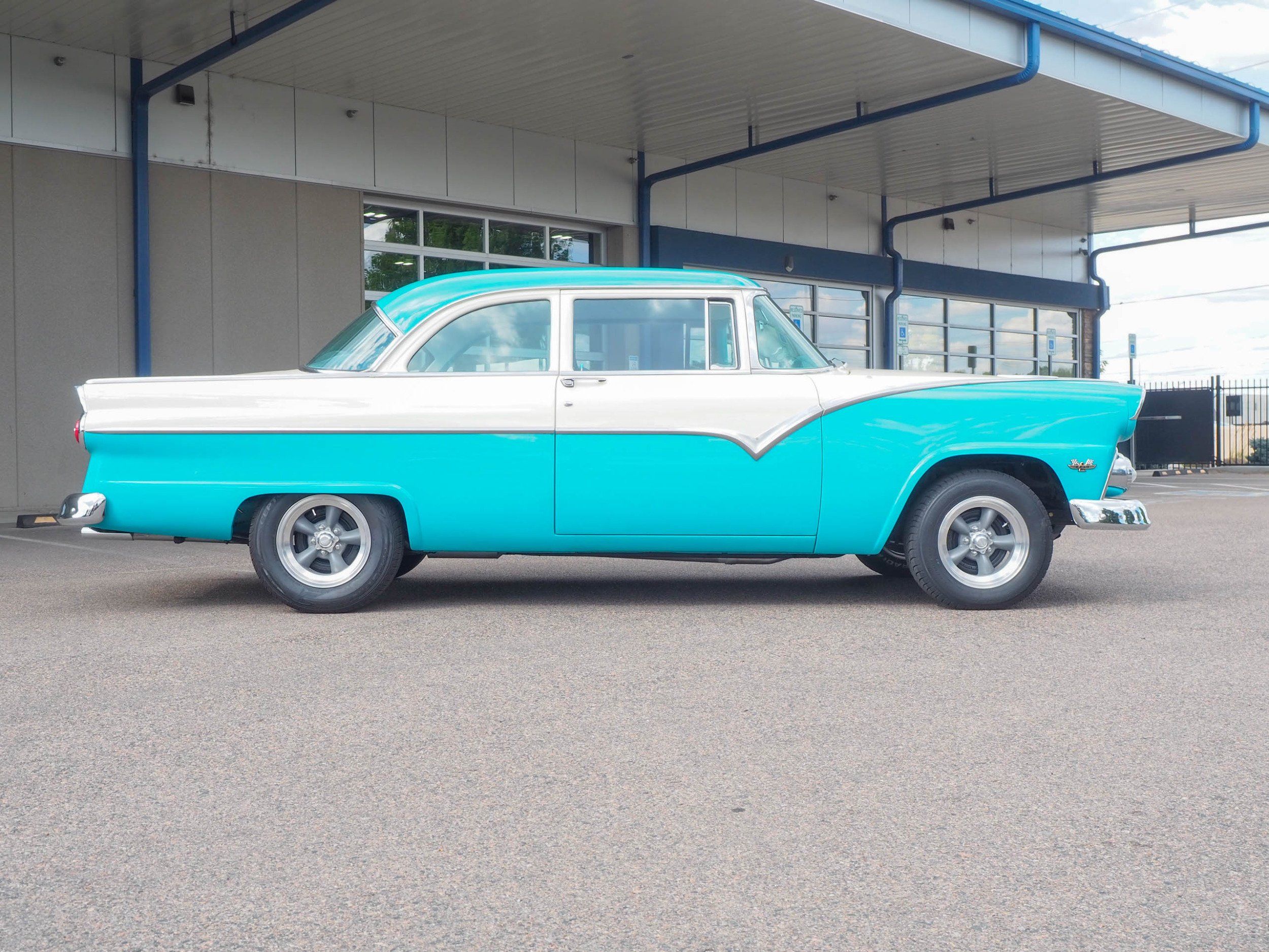 1955 Ford Fairlane Teal Coupe