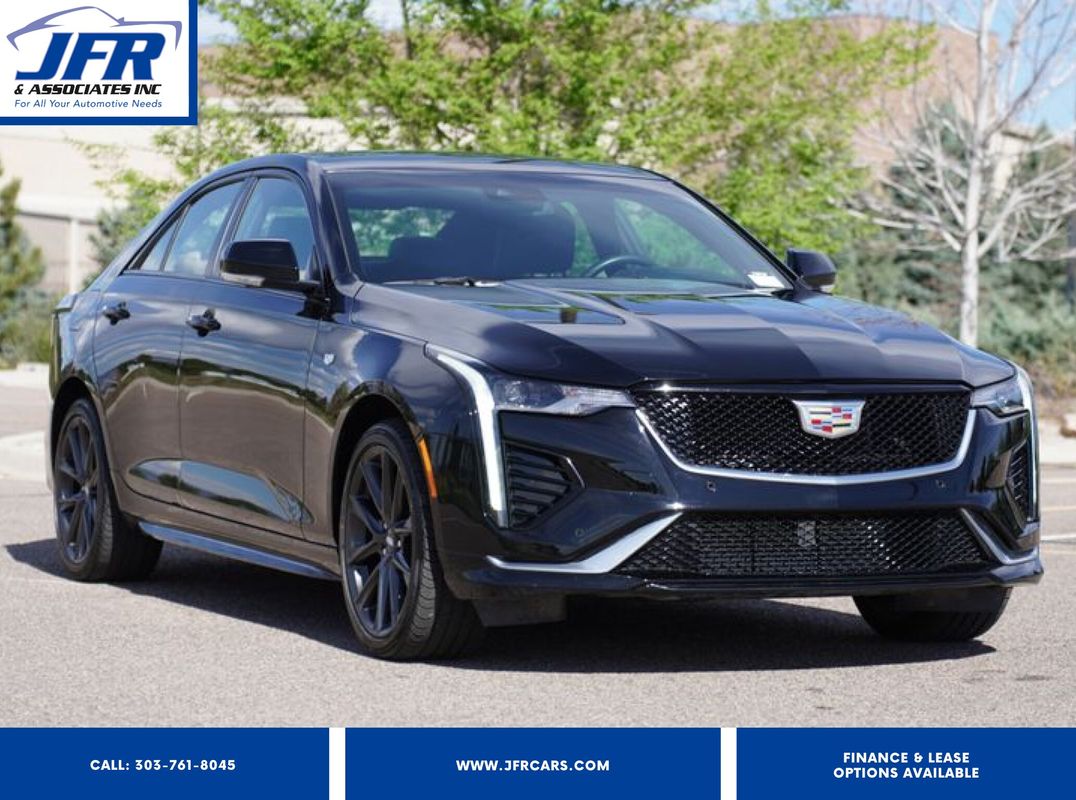 Black 2025 Cadillac CT4 Sport AWD Sedan All-Wheel Drive 8-Speed Automatic