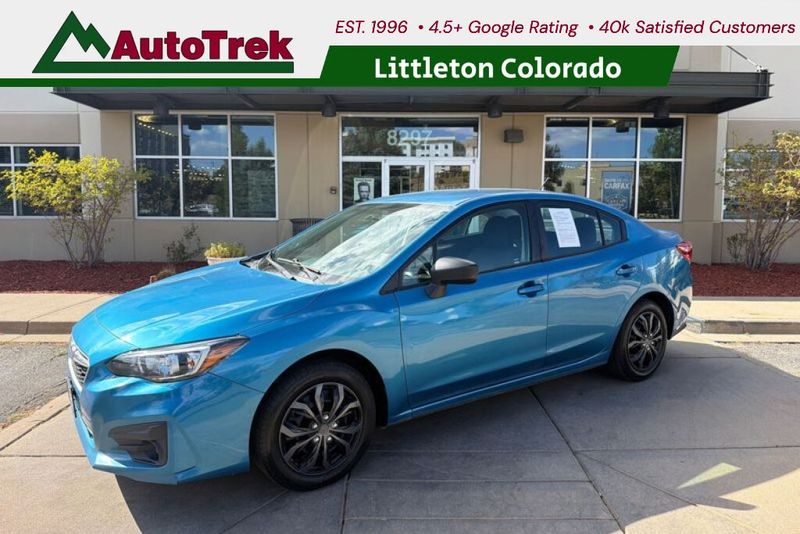 Blue 2019 Subaru Impreza Sedan All-Wheel Drive 5-Speed Manual