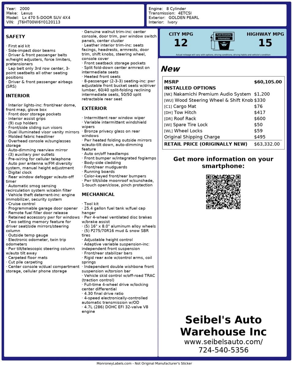 2000 Lexus LX 470 2