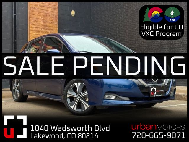 Blue 2020 Nissan LEAF SV FWD Hatchback Front-Wheel Drive Automatic
