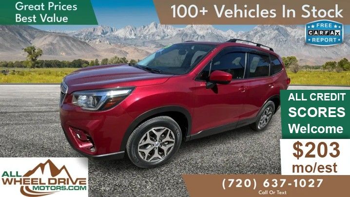 Red 2019 Subaru Forester 2.5i Premium AWD SUV / Crossover All-Wheel Drive Continuously Variable Transmission