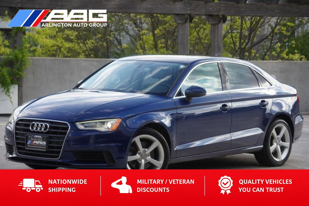 Blue 2015 Audi A3 1.8T Premium Sedan FWD Sedan Front-Wheel Drive 6-Speed Automatic
