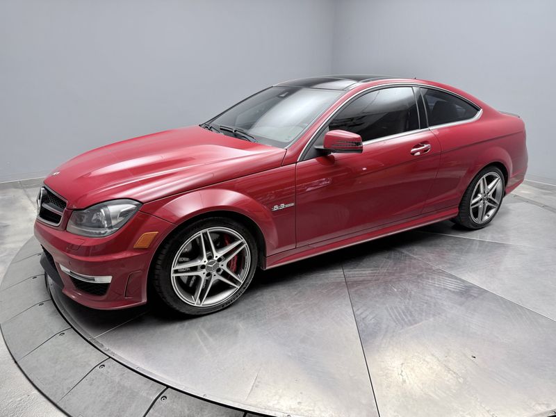 Red 2012 Mercedes-Benz C-Class Sedan  7-Speed Automatic