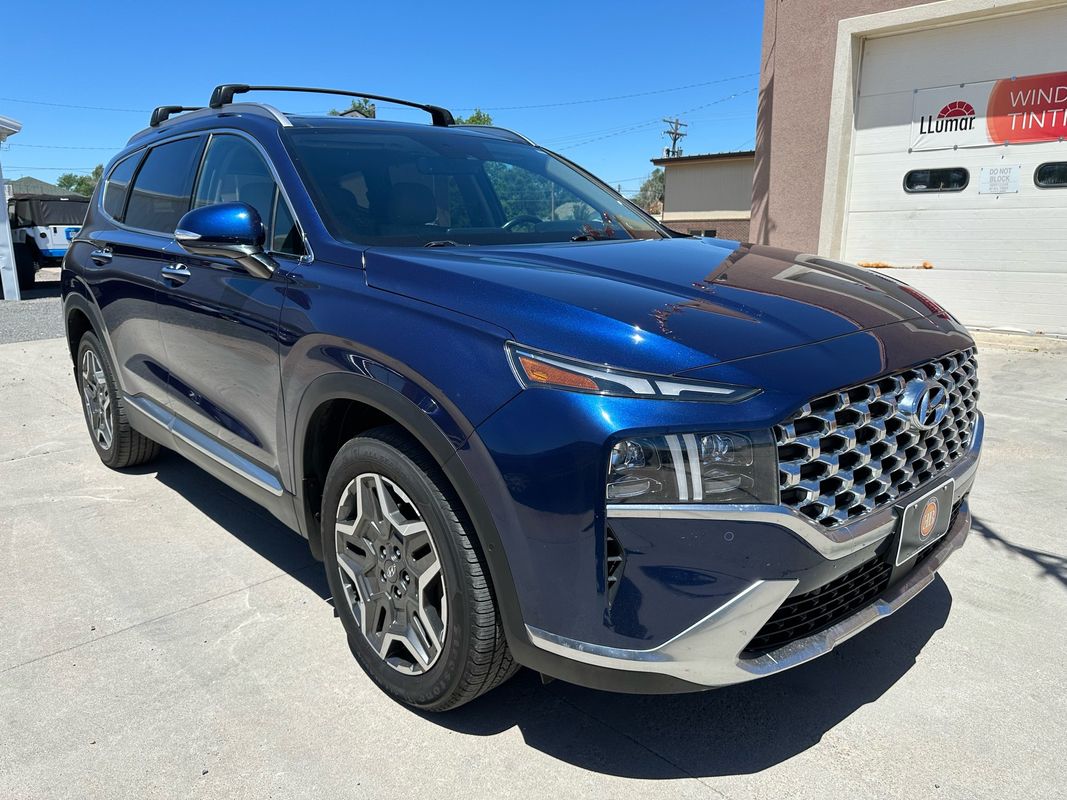 Blue 2022 Hyundai Santa Fe Limited FWD SUV / Crossover Front-Wheel Drive 8-Speed Automatic