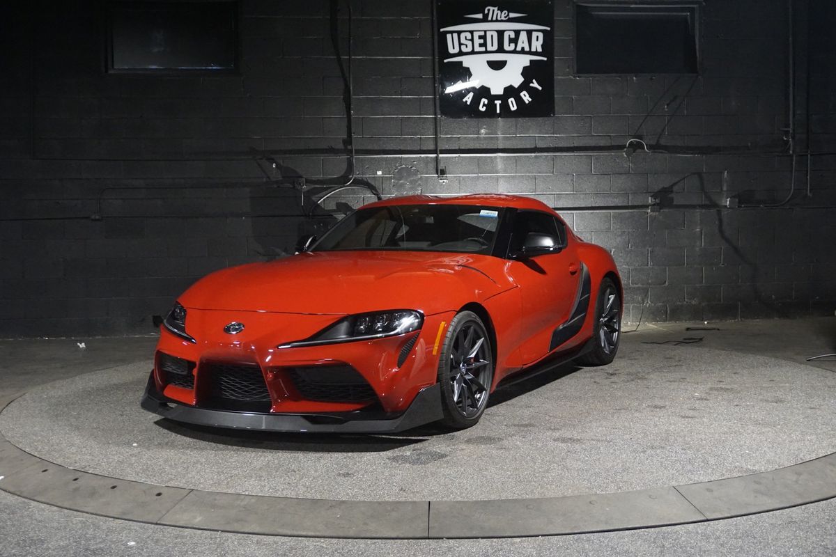 Red 2024 Toyota Supra 3.0 RWD Coupe Rear-Wheel Drive 6-Speed Manual