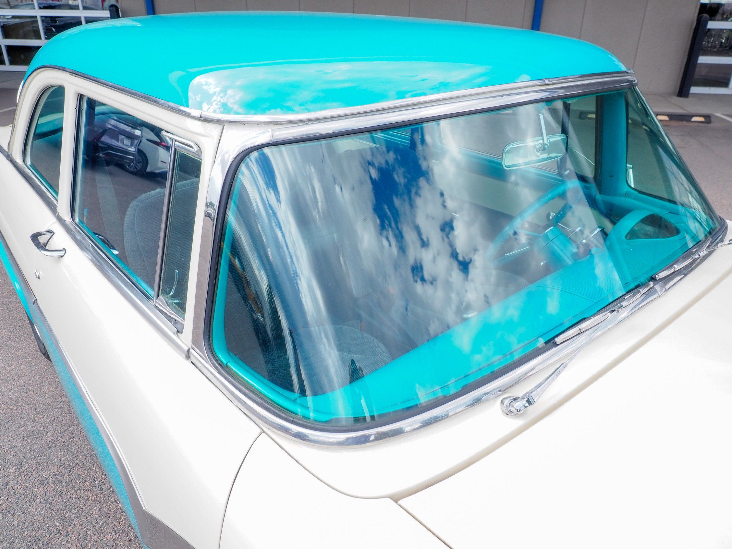 1955 Ford Fairlane Teal Coupe