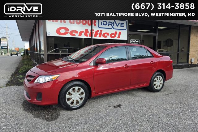 Red 2011 Toyota Corolla Sedan Front-Wheel Drive 4-Speed Automatic