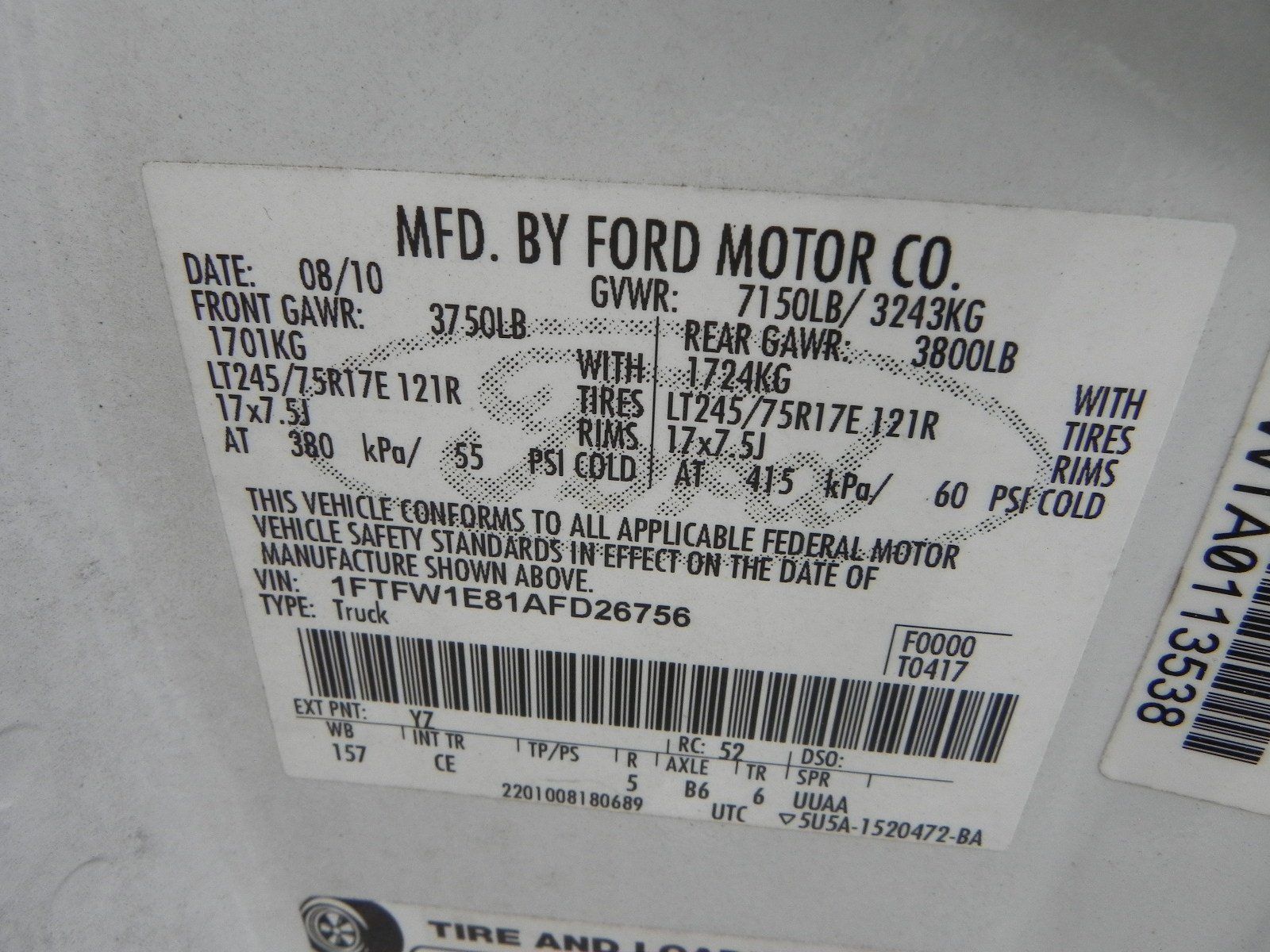 2010 Ford F-150 XL photo 20