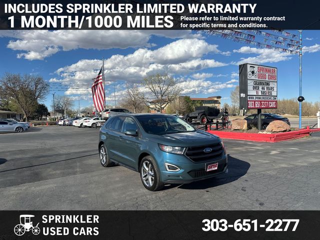 Blue 2016 Ford Edge Sport AWD SUV / Crossover All-Wheel Drive 6-Speed Automatic