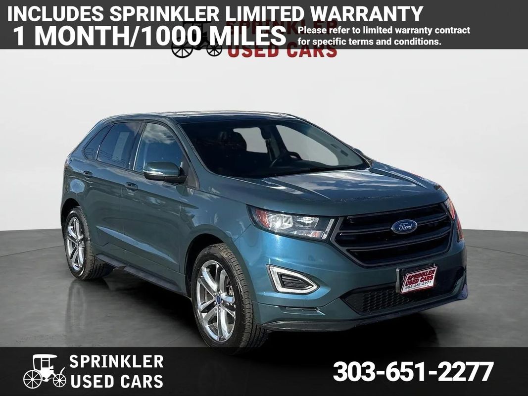 Blue 2016 Ford Edge Sport AWD SUV / Crossover All-Wheel Drive 6-Speed Automatic
