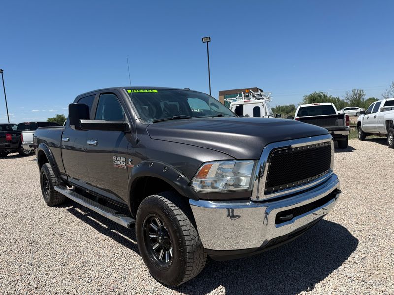 Gray 2014 RAM 2500 SLT Crew Cab 4WD Pickup Truck Four-Wheel Drive 6-Speed Automatic
