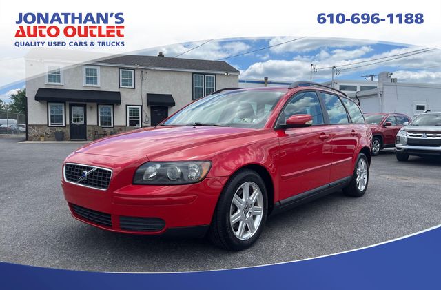 Red 2006 Volvo V50 2.4i Wagon Front-Wheel Drive 5-Speed Automatic