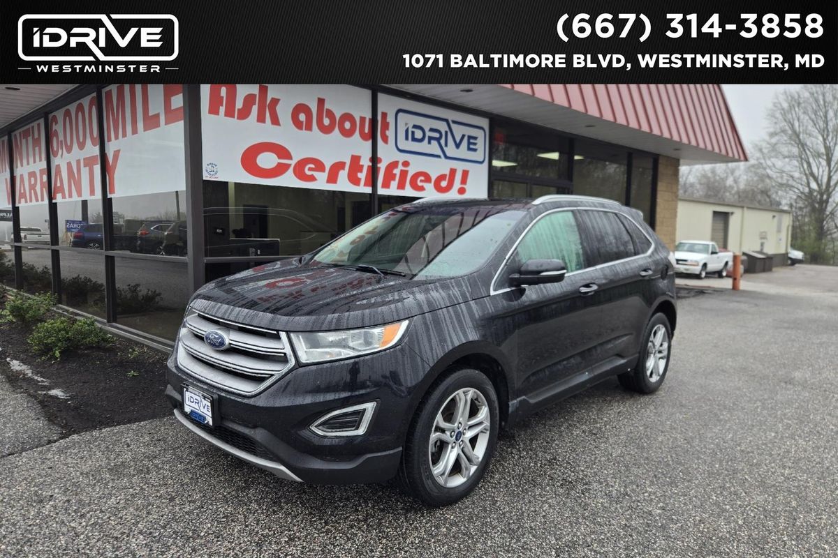 Black 2017 Ford Edge Titanium AWD SUV / Crossover All-Wheel Drive 6-Speed Automatic