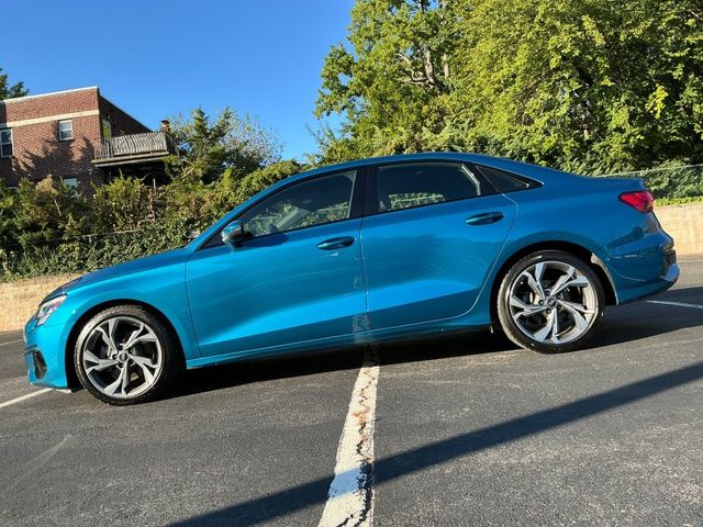 Blue 2022 Audi A3 Sedan All-Wheel Drive 7-Speed Automatic