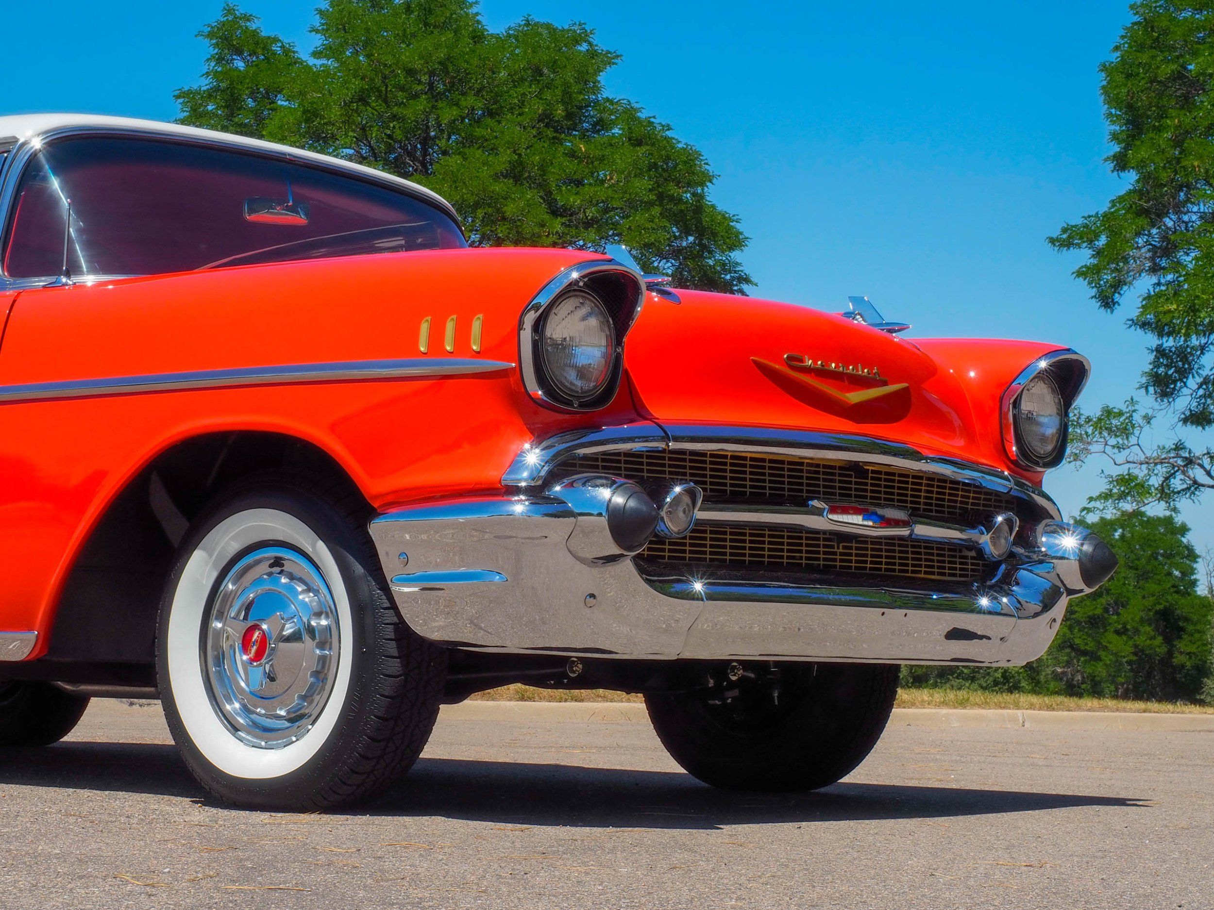 1957 Chevrolet Bel Air Orange 