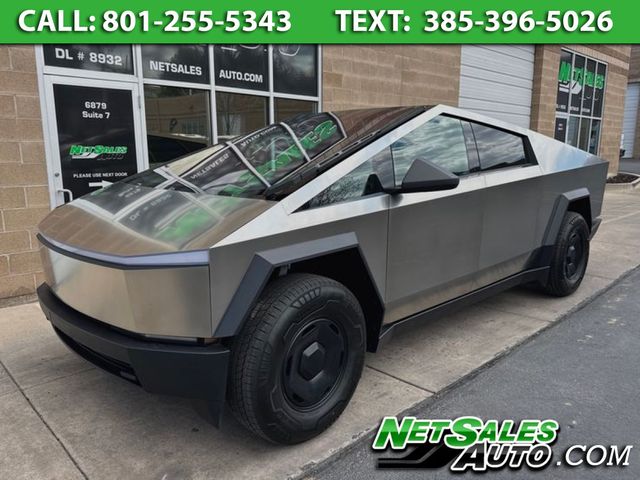 Silver 2026 Tesla Cybertruck Pickup Truck All-Wheel Drive Automatic