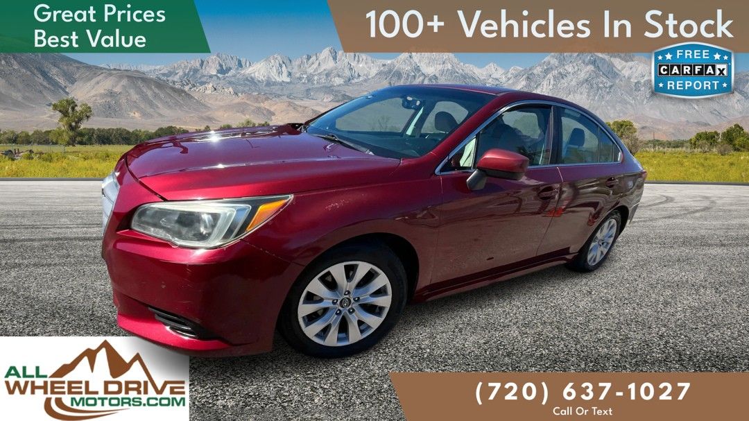 Red 2016 Subaru Legacy 2.5i Premium AWD Sedan All-Wheel Drive 6-Speed CVT