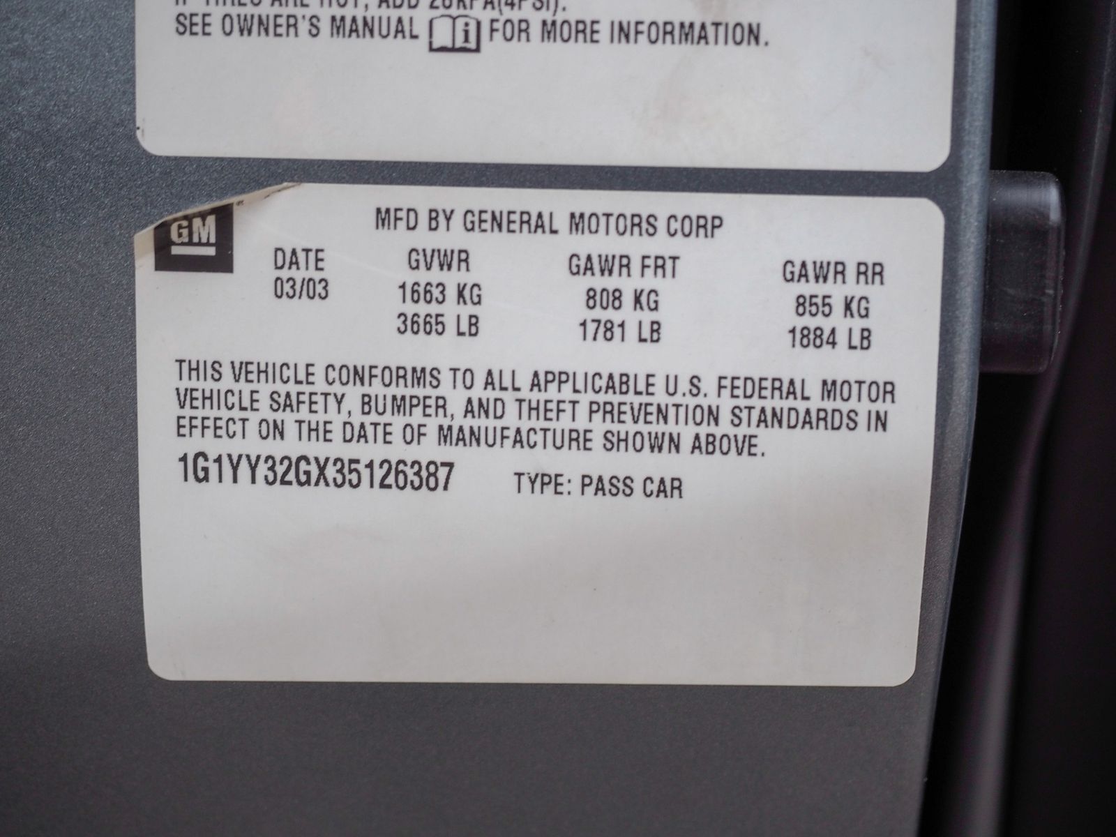 2003 Chevrolet Corvette 45