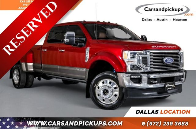 Red 2020 Ford F-450 Super Duty Pickup Truck Four-Wheel Drive Automatic