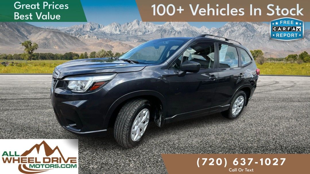 Gray 2019 Subaru Forester 2.5i AWD SUV / Crossover All-Wheel Drive Continuously Variable Transmission