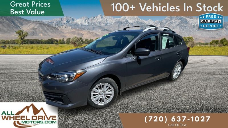 Gray 2022 Subaru Impreza Premium Wagon AWD Wagon All-Wheel Drive 7-Speed CVT