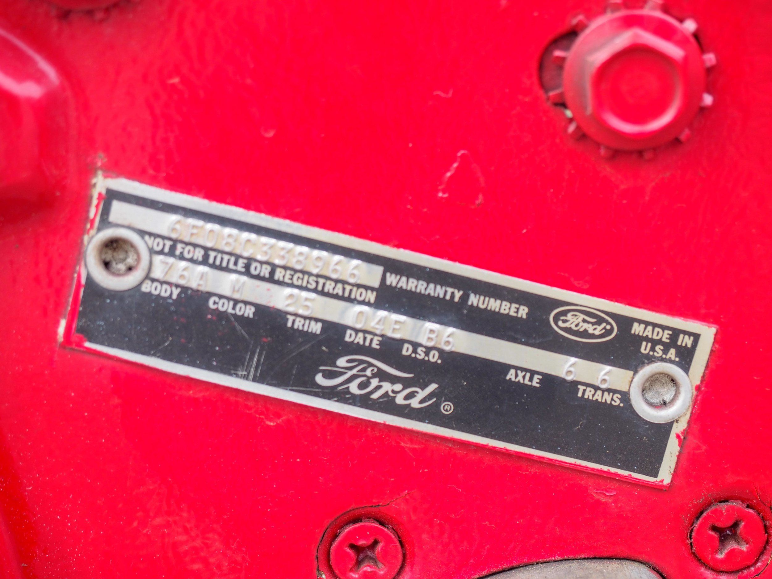 1966 Ford Mustang Red Convertible