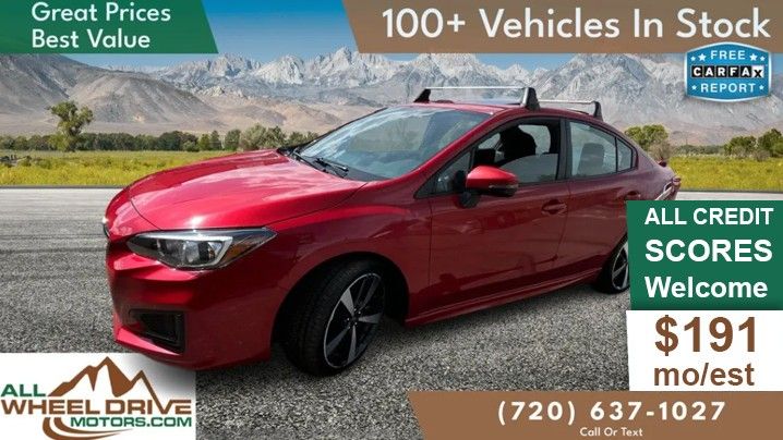 Red 2019 Subaru Impreza 2.0i Sport Sedan AWD Sedan All-Wheel Drive 7-Speed CVT