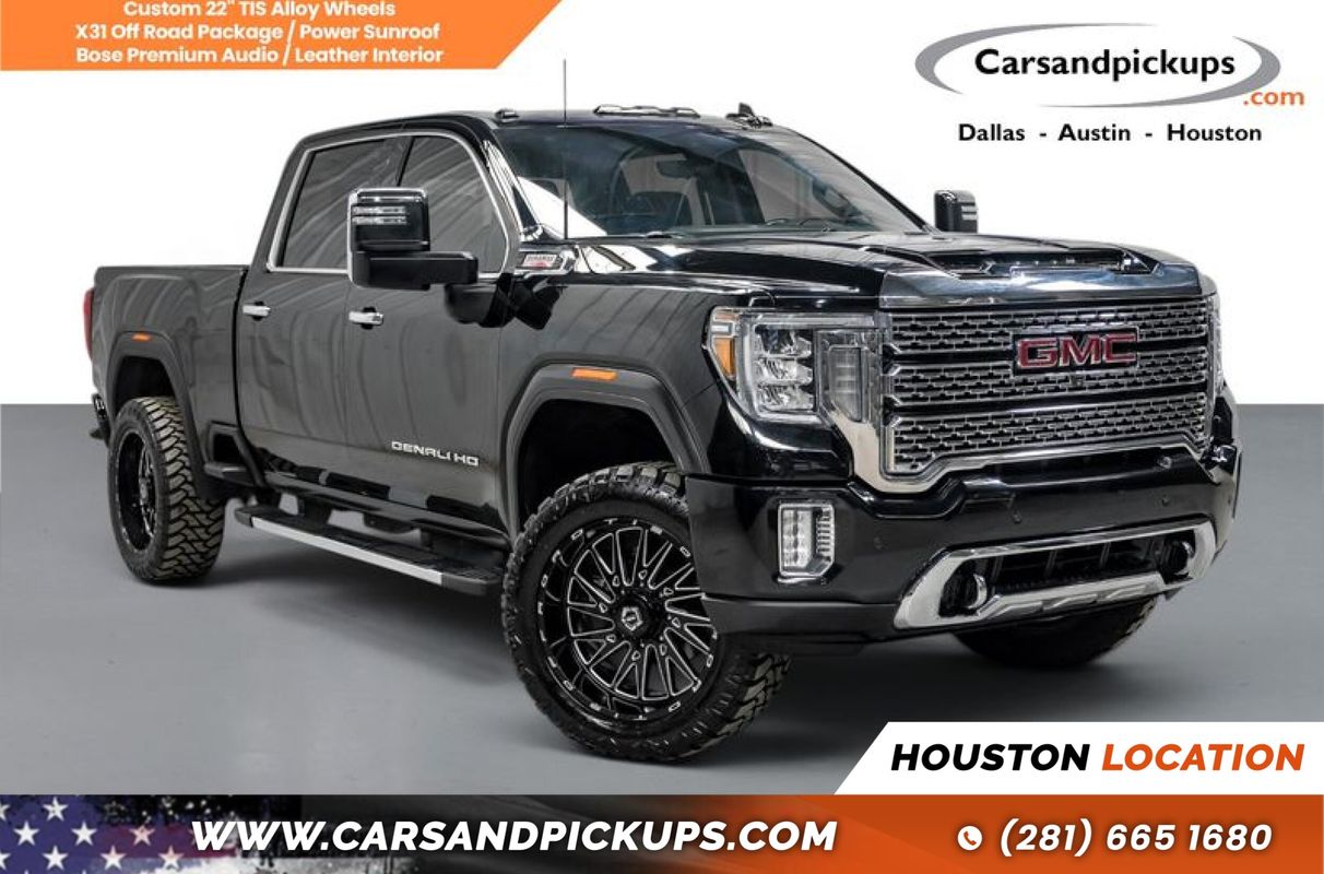 Black 2020 GMC Sierra 2500HD Pickup Truck Four-Wheel Drive Automatic