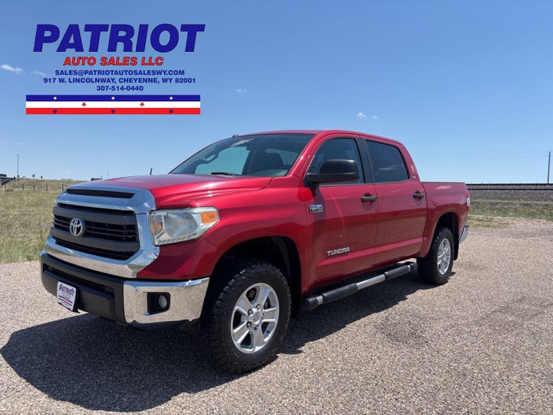 Red 2015 Toyota Tundra SR5 CrewMax 5.7L FFV 4WD Pickup Truck Four-Wheel Drive 6-Speed Automatic