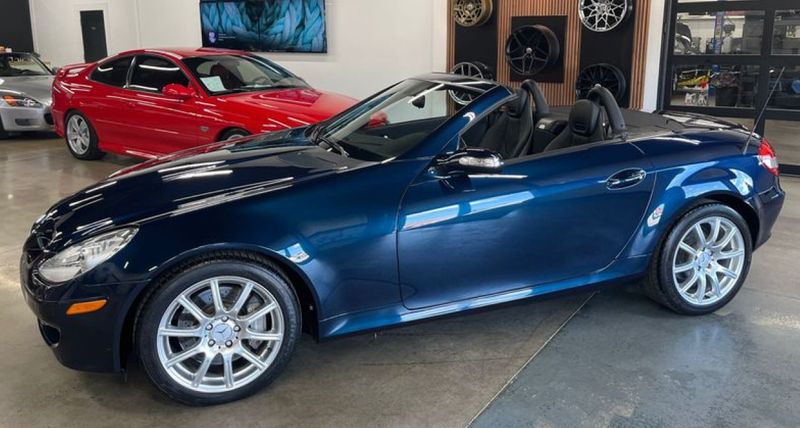 Blue 2006 Mercedes-Benz SLK Convertible Rear-Wheel Drive 6-Speed Manual