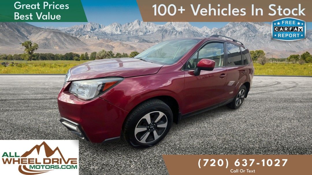 Red 2018 Subaru Forester 2.5i Premium SUV / Crossover All-Wheel Drive 6-Speed CVT