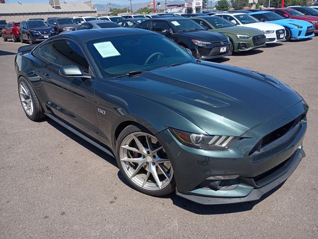Gray 2015 Ford Mustang Coupe Rear-Wheel Drive 6-Speed Manual