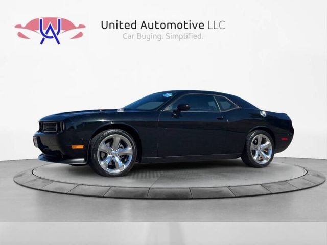 Black 2012 Dodge Challenger R/T RWD Coupe Rear-Wheel Drive 6-Speed Manual