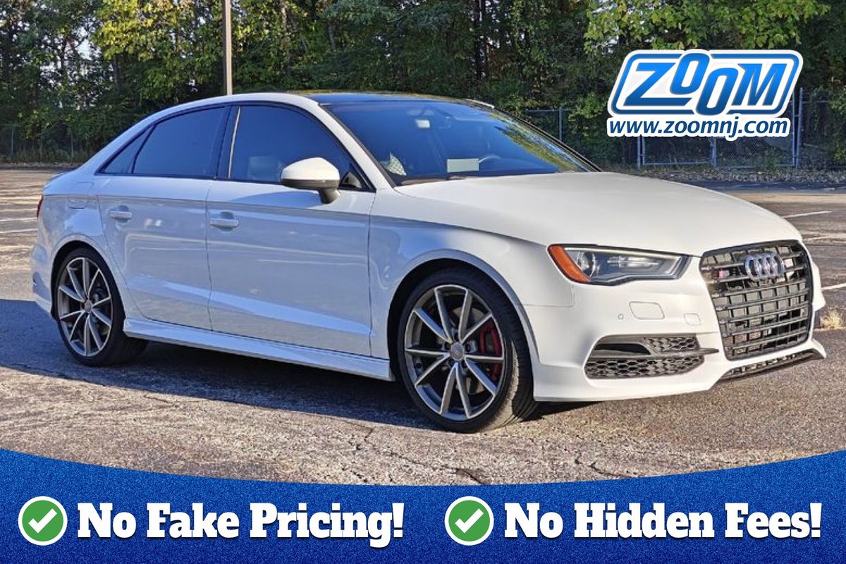 White 2016 Audi S3 2.0T quattro Premium Plus AWD Sedan All-Wheel Drive 6-Speed Automatic