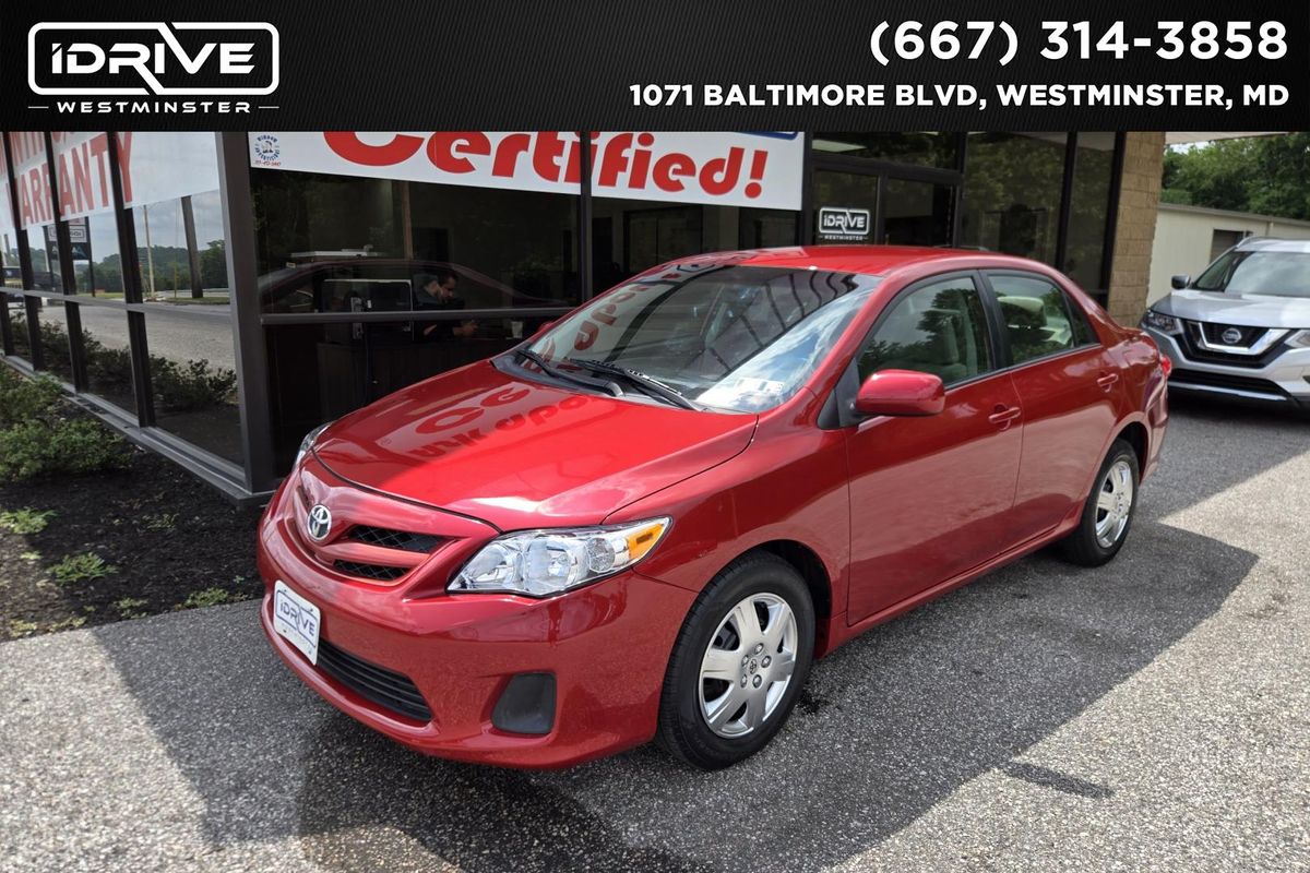 Red 2011 Toyota Corolla Sedan Front-Wheel Drive 4-Speed Automatic