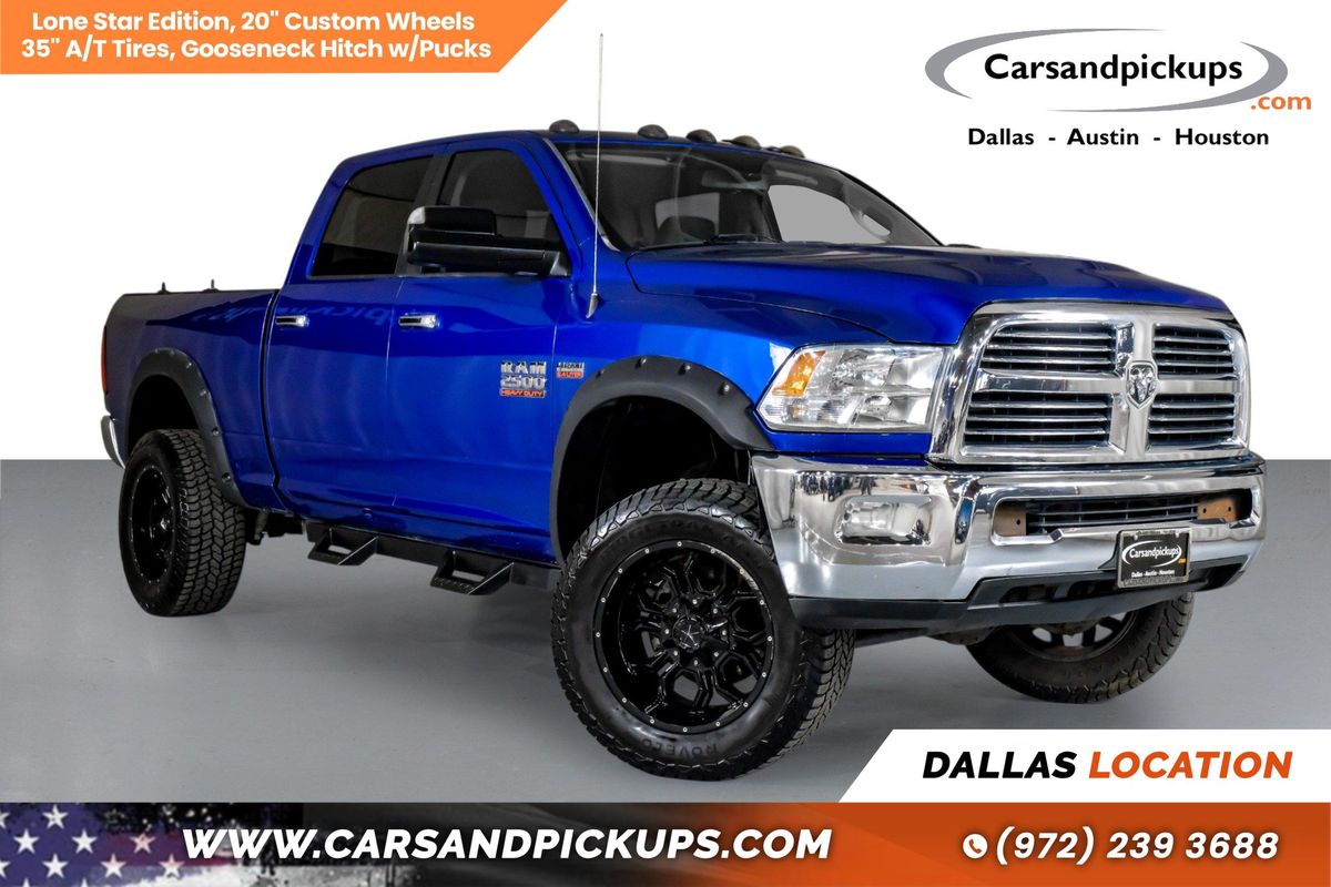Blue 2014 RAM 2500 Lone Star Crew Cab 4WD Pickup Truck Four-Wheel Drive 6-Speed Automatic