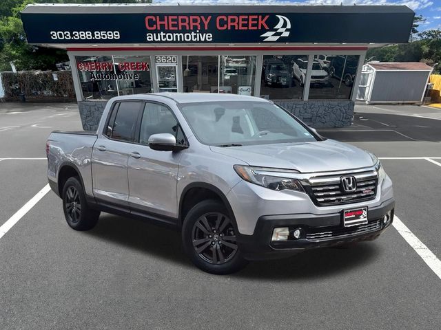 Silver 2018 Honda Ridgeline Pickup Truck All-Wheel Drive 6-Speed Automatic